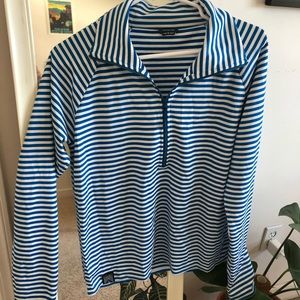 Big stripe quarter zip